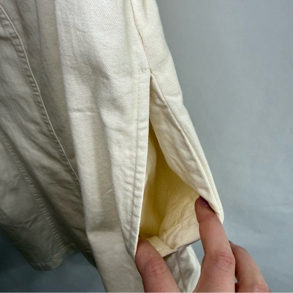 NWT Free People Cheyenne Ivory Denim Mini Dress, size M - Picture 7 of 13